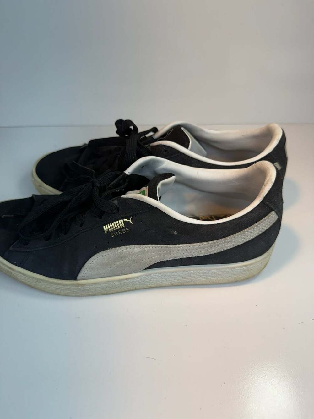 Puma Suede Classic Sneakers Black White Suede Casual Shoes
